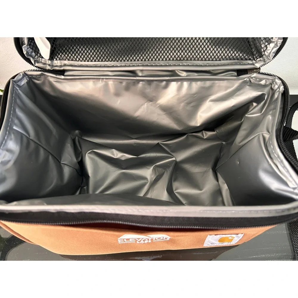 Carhartt Vertical Lunch Cooler Bag Brown Elevation Labs Insulated Lunch Box